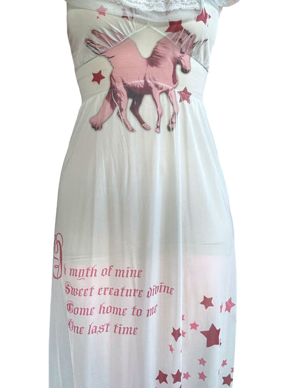 Myth of Mine Blue Slip Gown - S