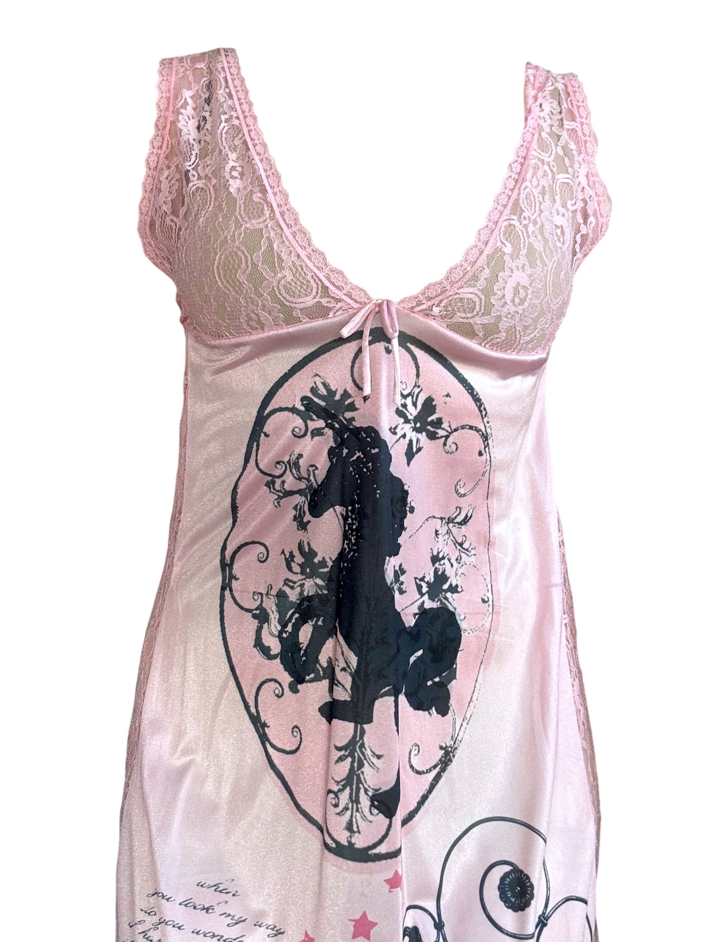 Whisper Rose Pink Slip Gown - S