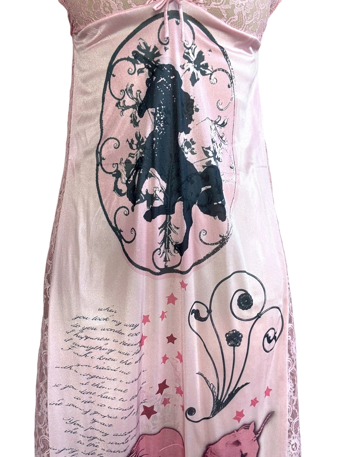 Whisper Rose Pink Slip Gown - S