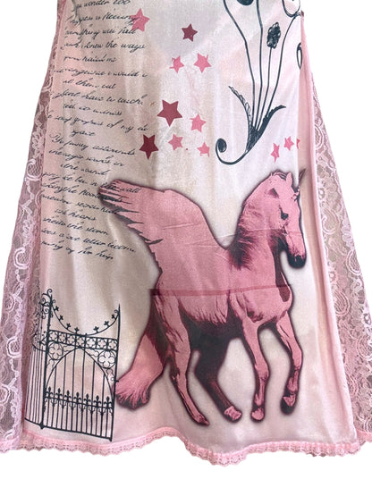 Whisper Rose Pink Slip Gown - S