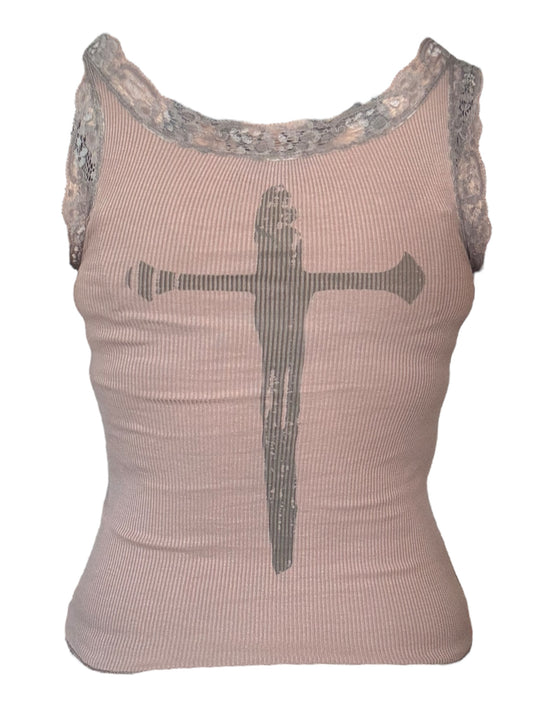 Alice's Fall Greige Tank - XS