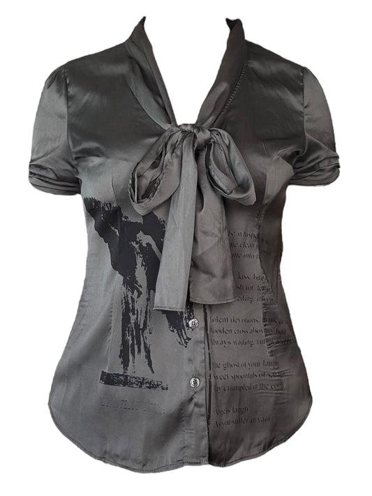 Angel's Salvation Office Siren Grey Blouse - L/XL