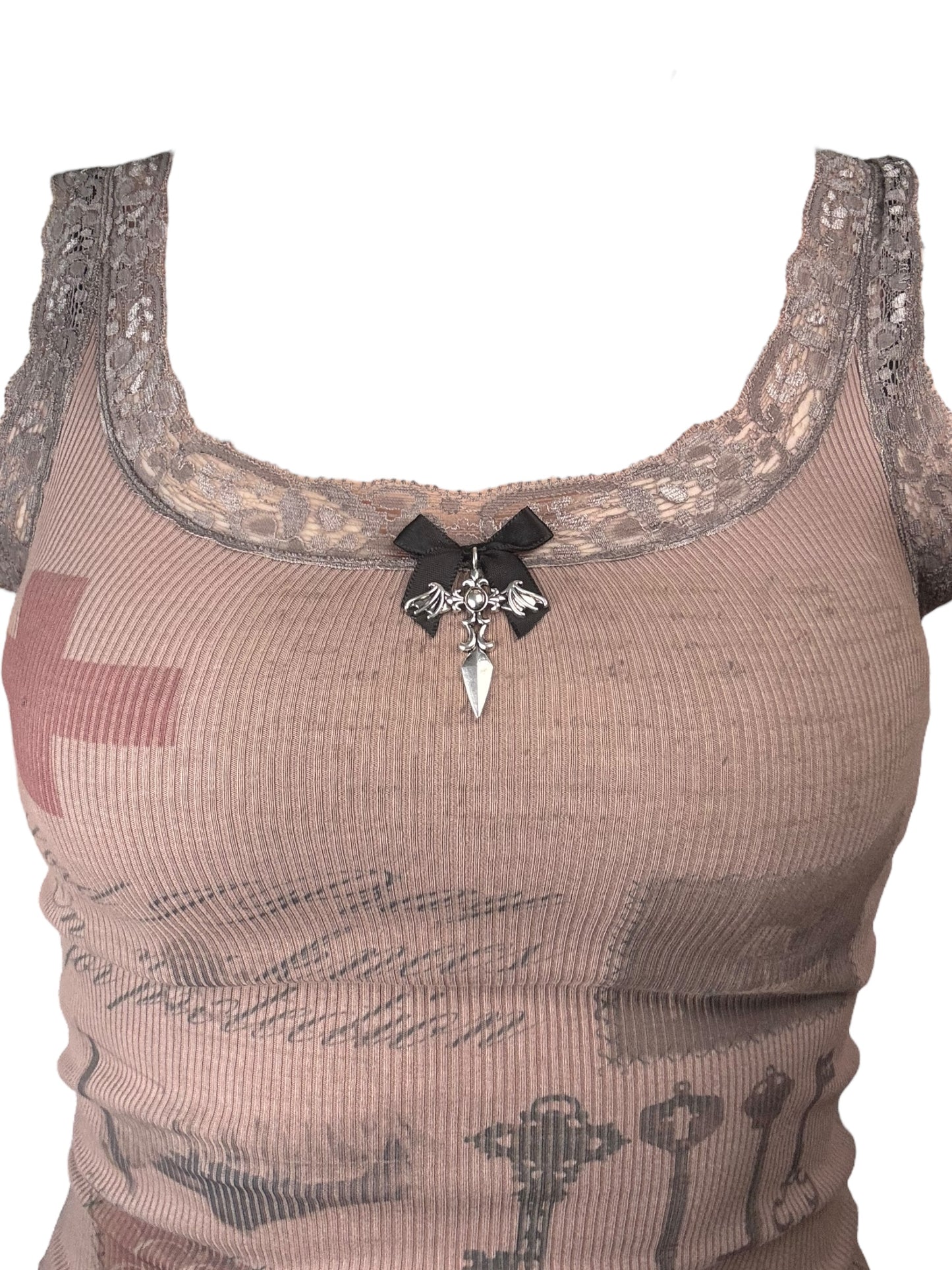 Alice's Fall Greige Tank - XS