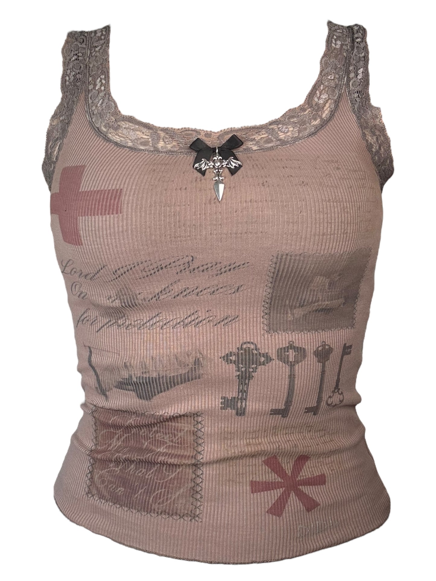 Alice's Fall Greige Tank - XS