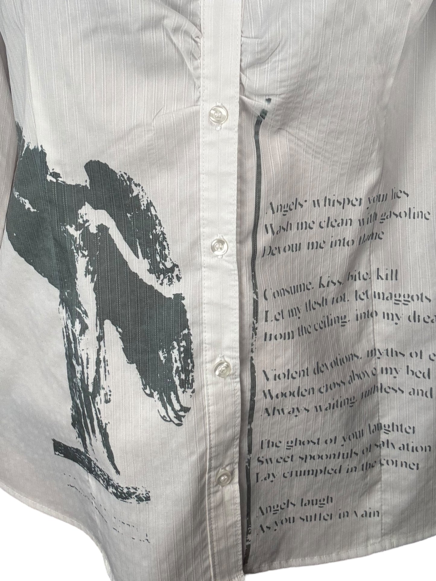 Angel's Salvation White Button Up - XL