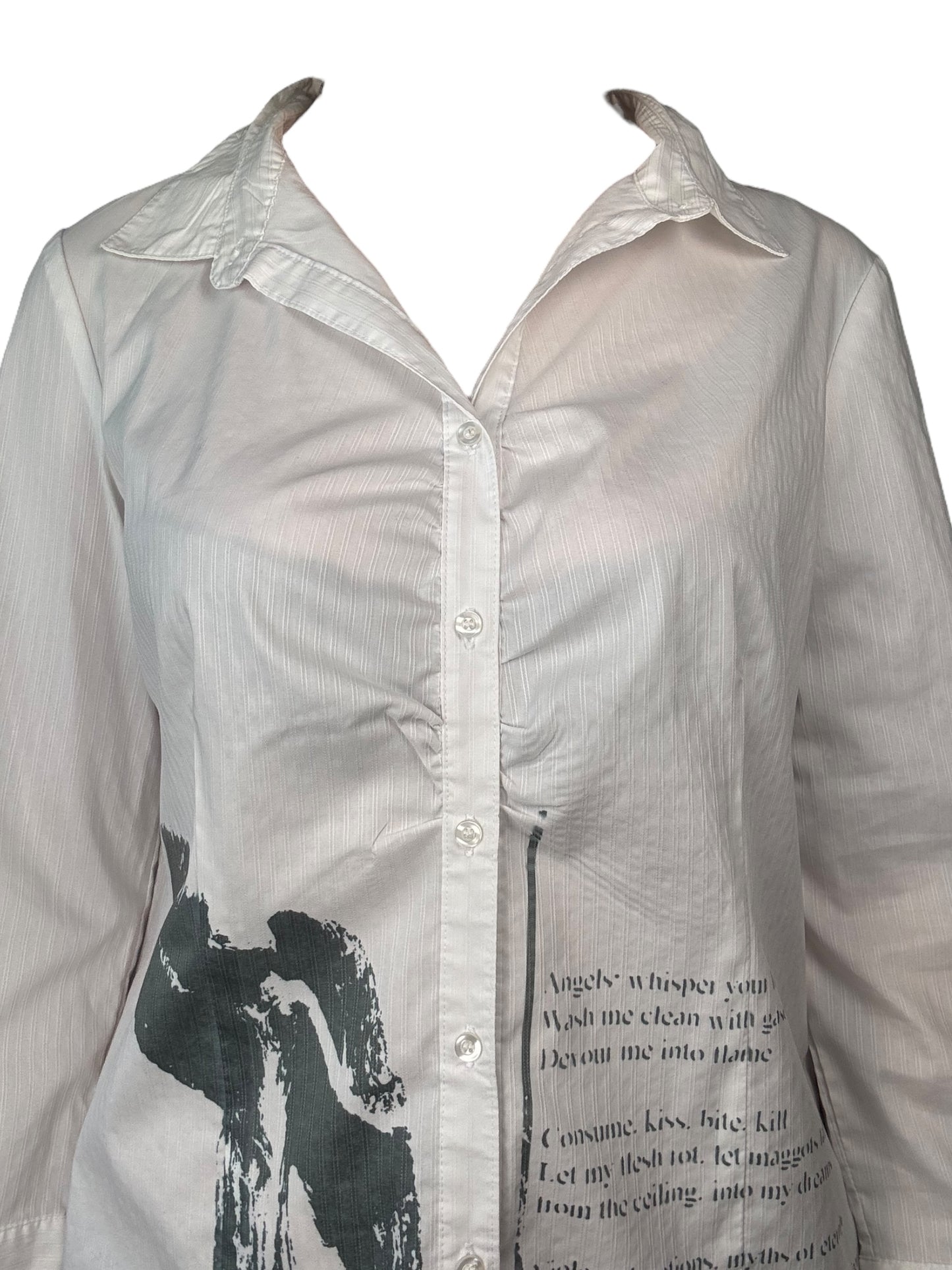 Angel's Salvation White Button Up - XL
