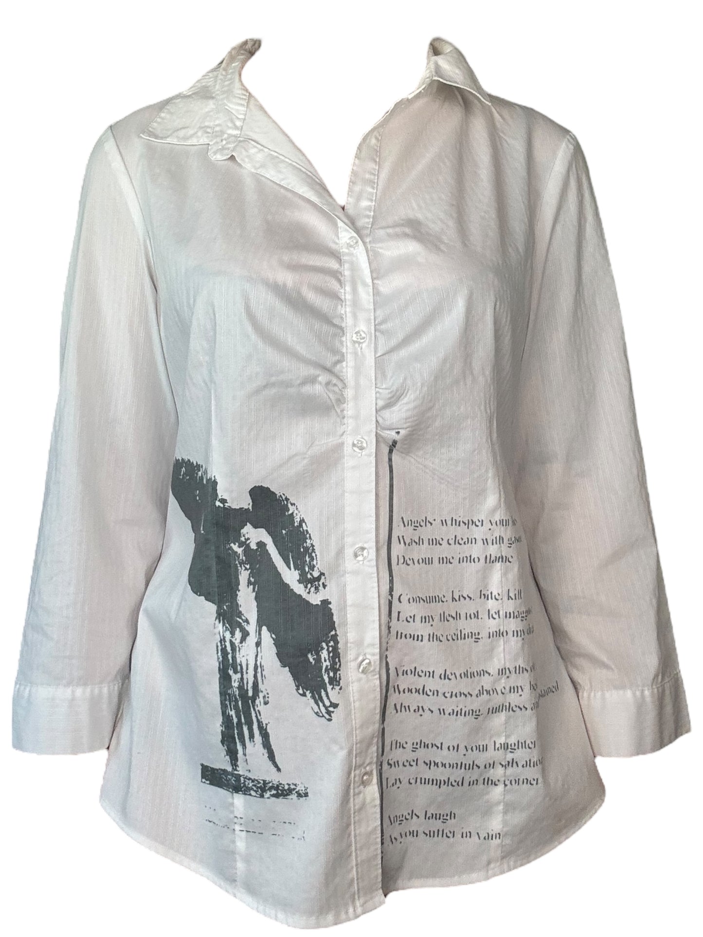 Angel's Salvation White Button Up - XL