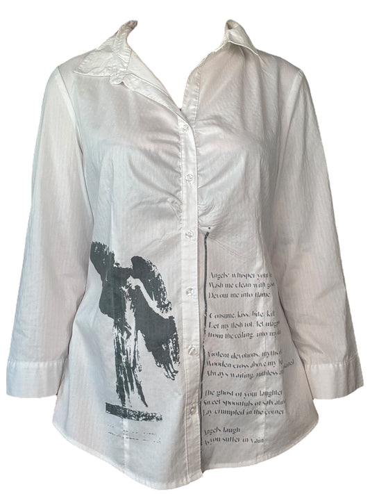 Angel's Salvation White Button Up - XL