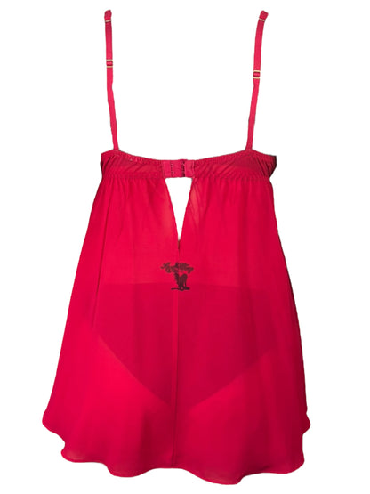 Sacred Heart Red Babydoll Dress - M/L