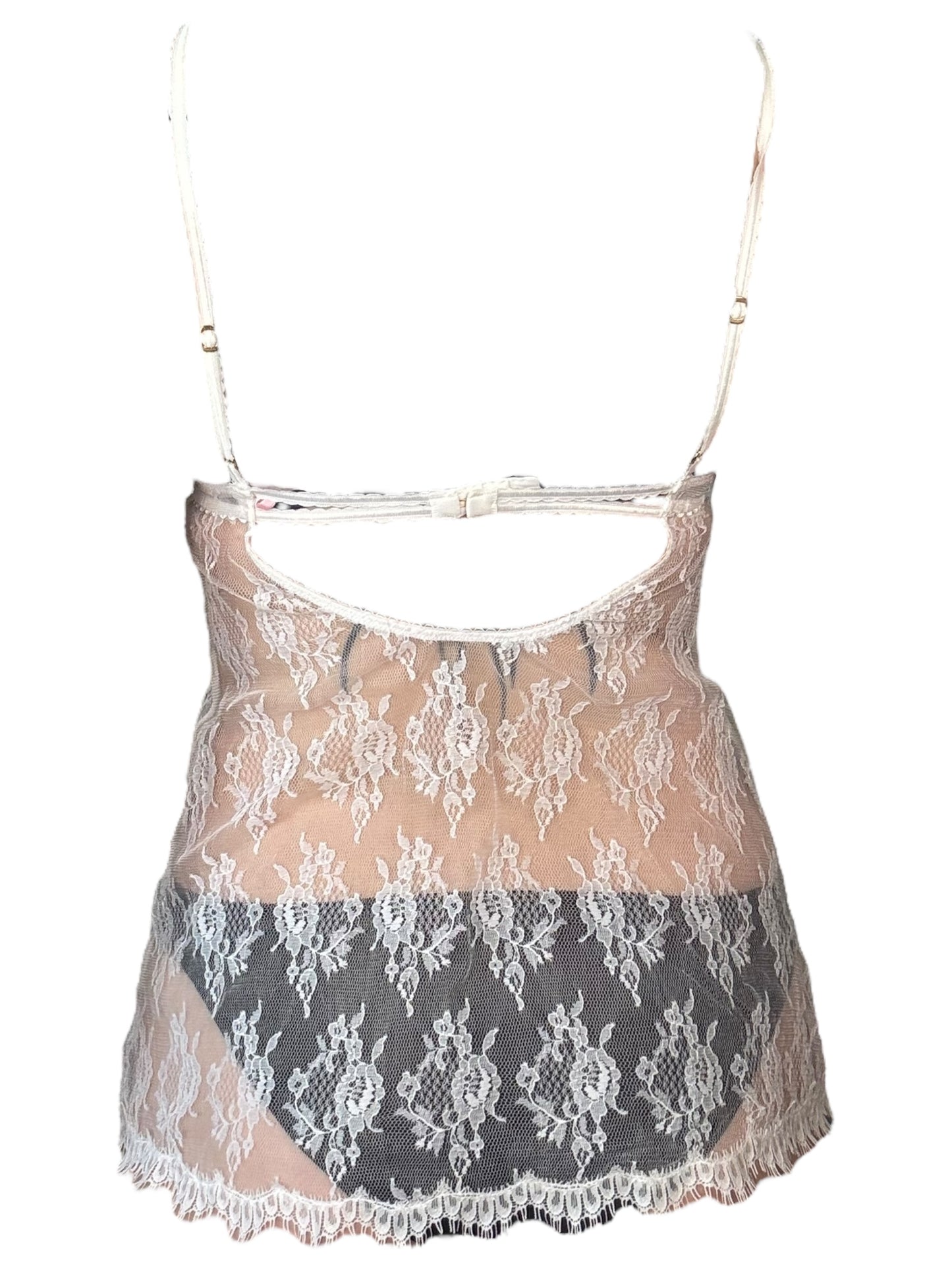 Angel? Sheer Lace Negligee - S/M