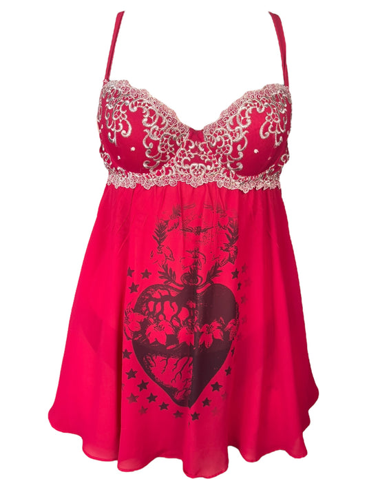 Sacred Heart Red Babydoll Dress - M/L