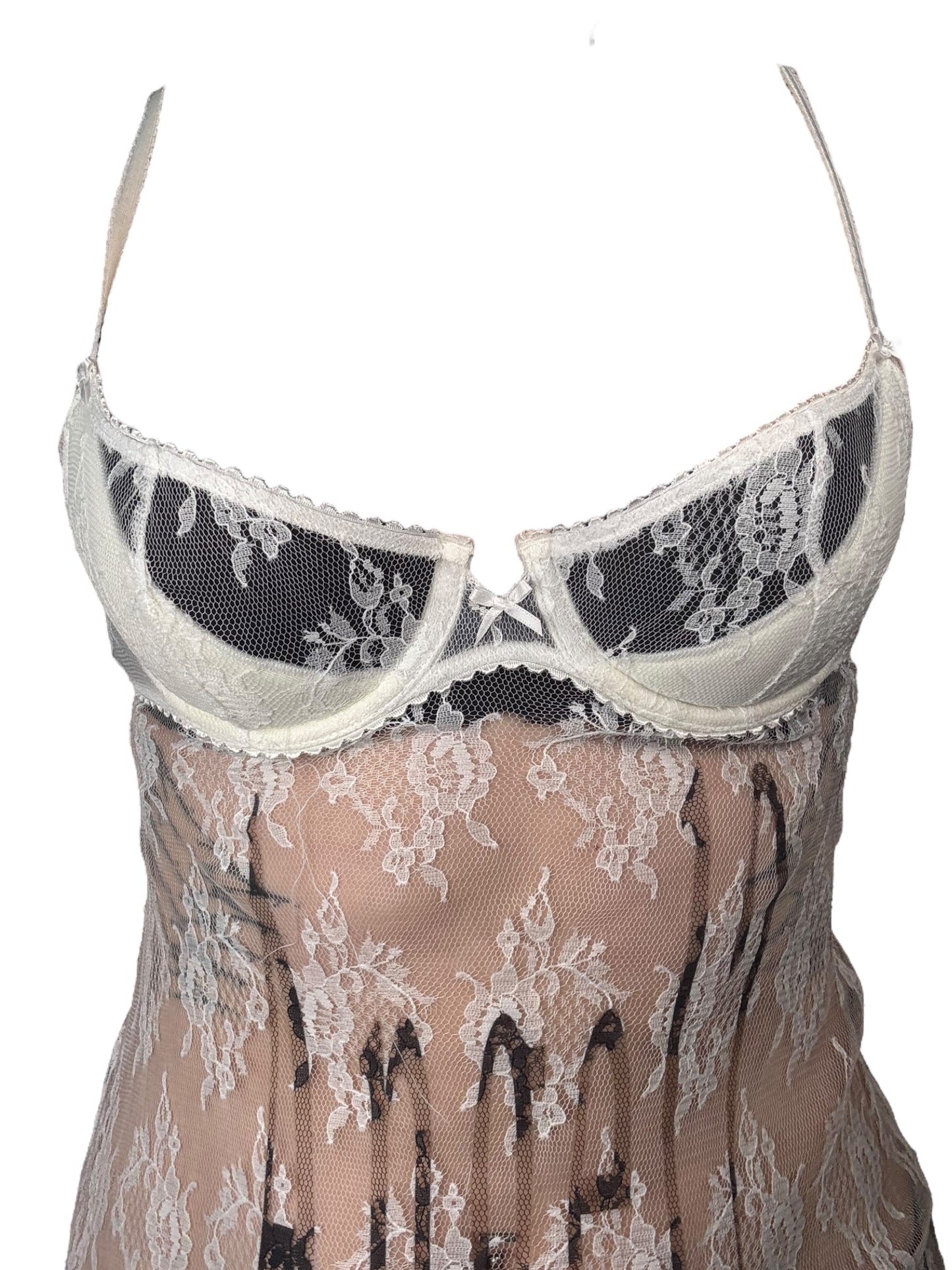 Angel? Sheer Lace Negligee - S/M
