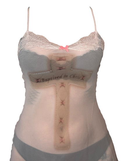Baptized in Christ Sheer Negligee - M