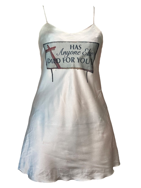 Has Anyone Else Died For You Cream Dress - M