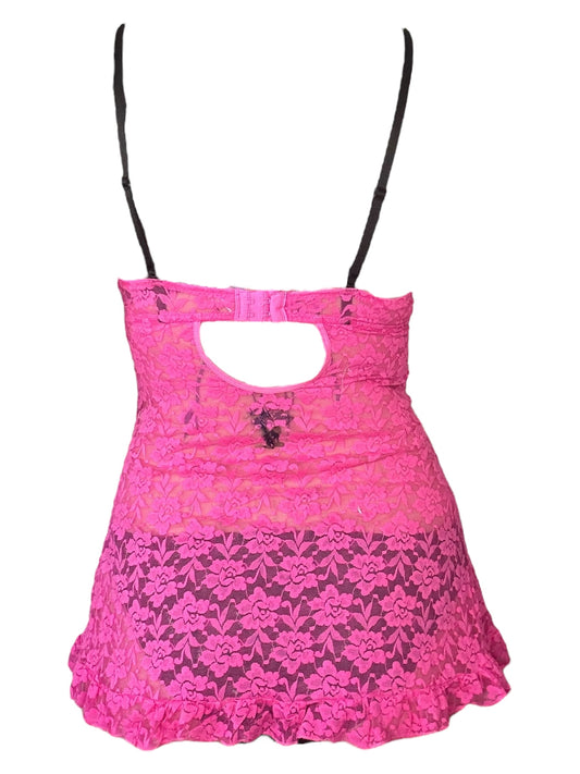 Angel? Pink Lace Dress - L