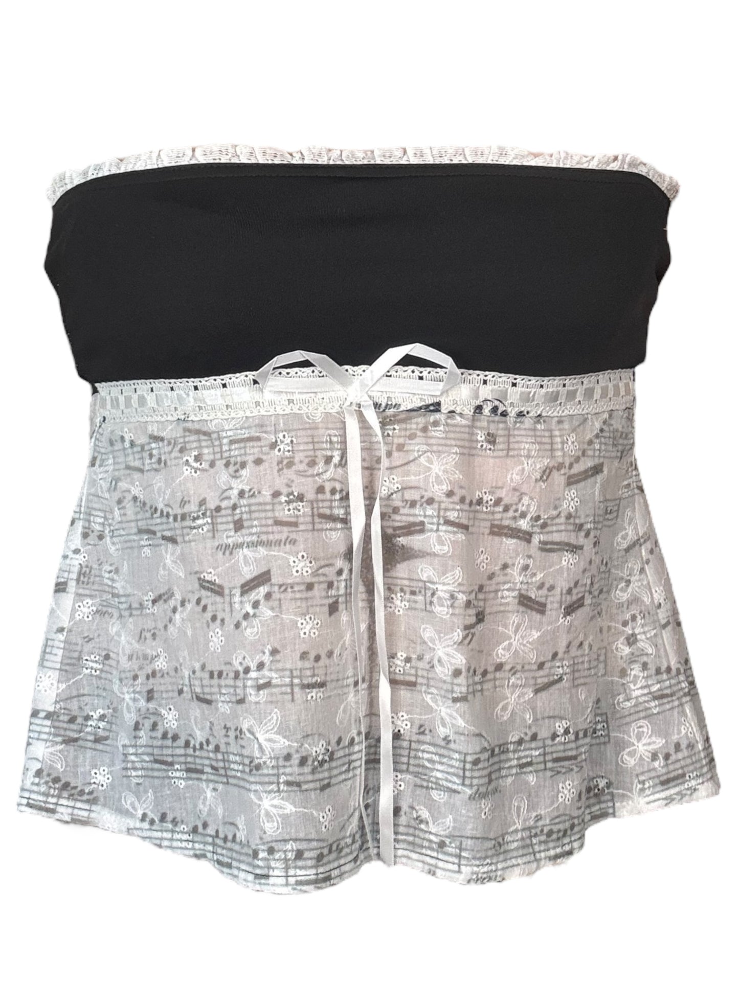Music Note Flutter Top - S