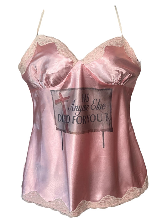 Has Anyone Else Died For You Pink Slip Tank - 2X