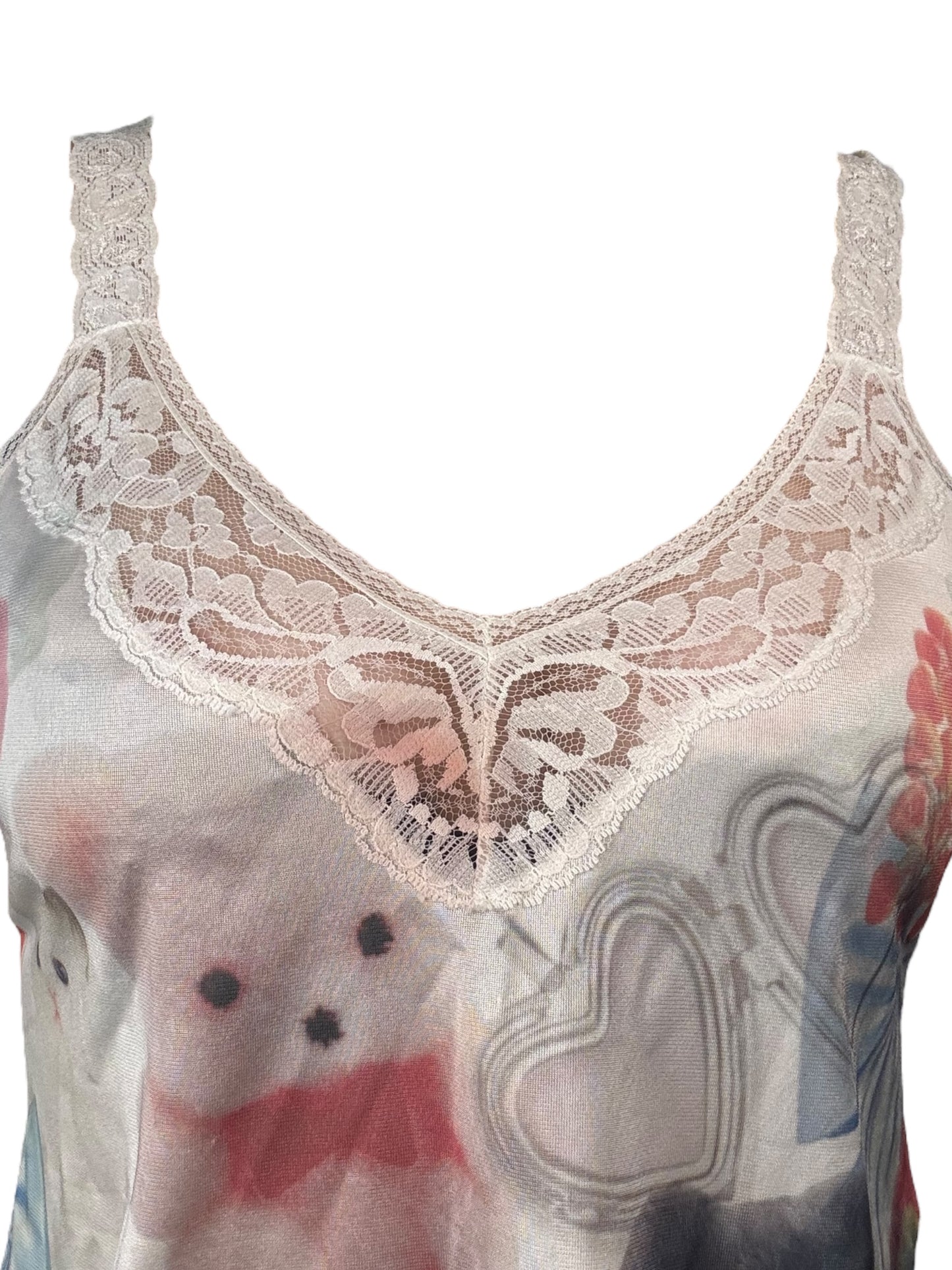 Love Overload White Slip Tank - M/L