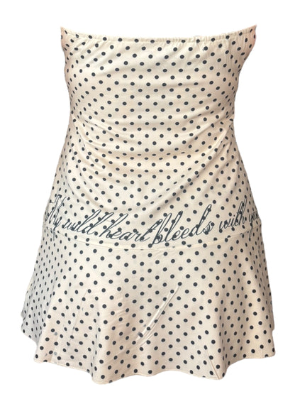 Bleeding Heart Polka Dot Dress Sample - L