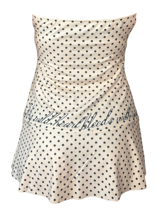 Bleeding Heart Polka Dot Dress Sample - L