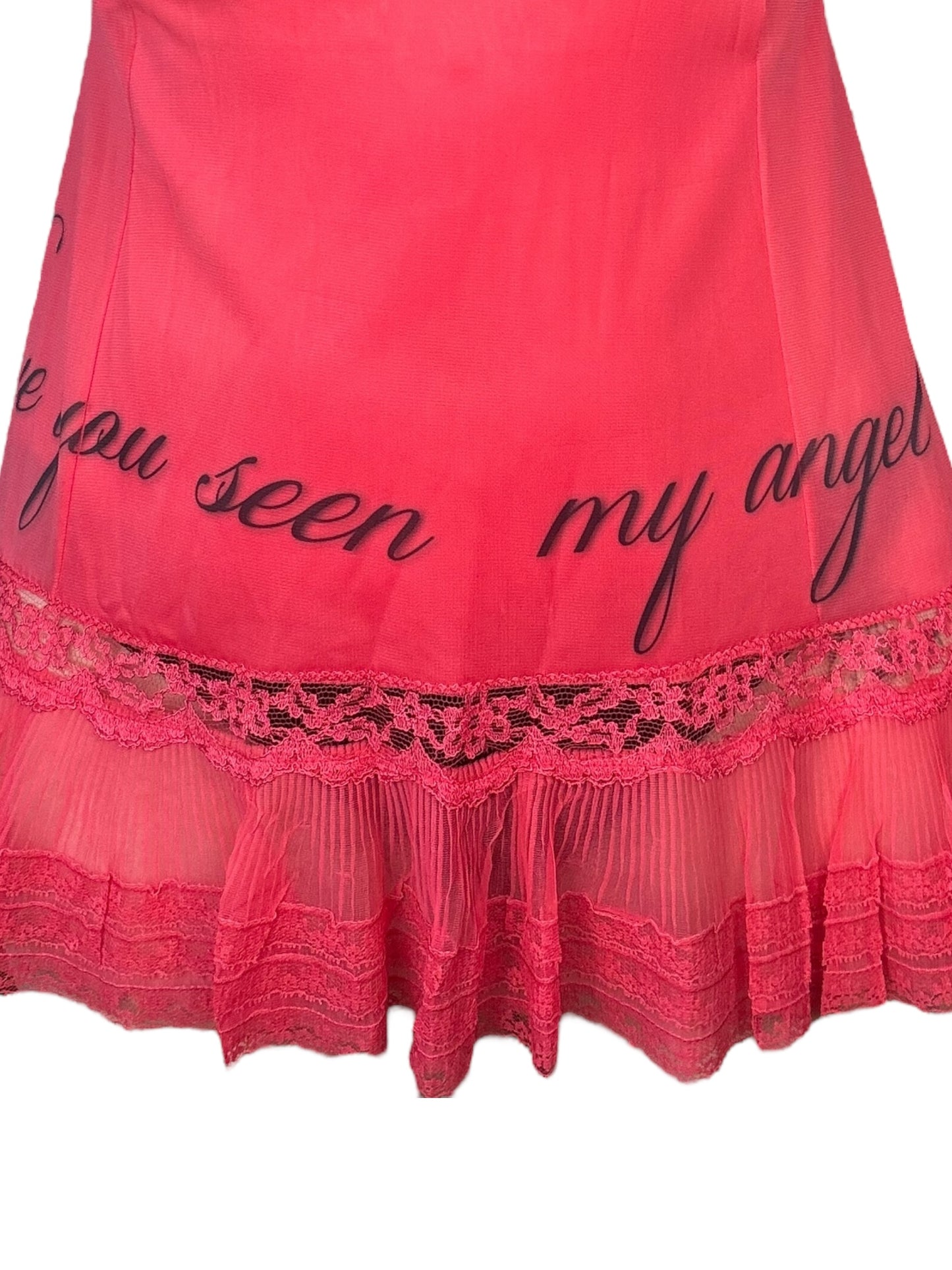 Sacred Heart Red Slip Dress - XL