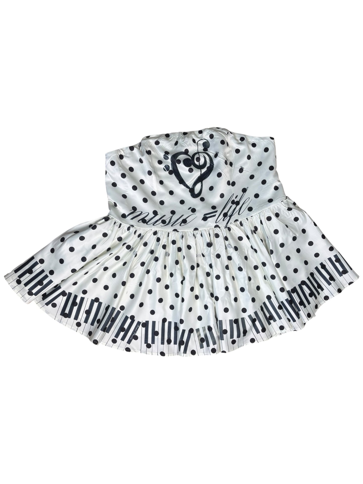 Music=Life Piano + Polka Dot Dress - 2X/3X