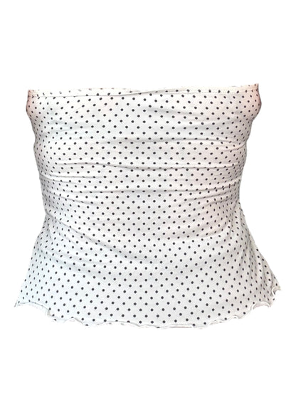 Meow Polka Dot Flutter Top - L