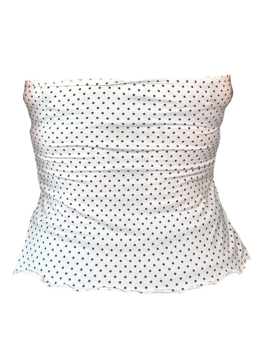 Meow Polka Dot Flutter Top - L