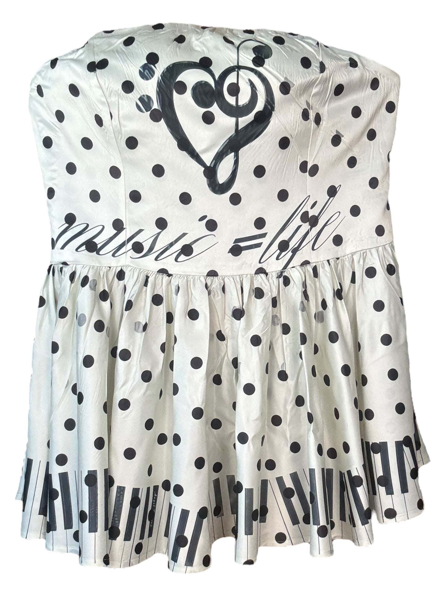Music=Life Piano + Polka Dot Dress - 2X/3X