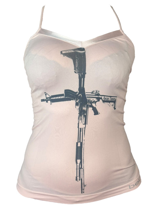 Crucifixion Pink Ballet Tank - L/XL