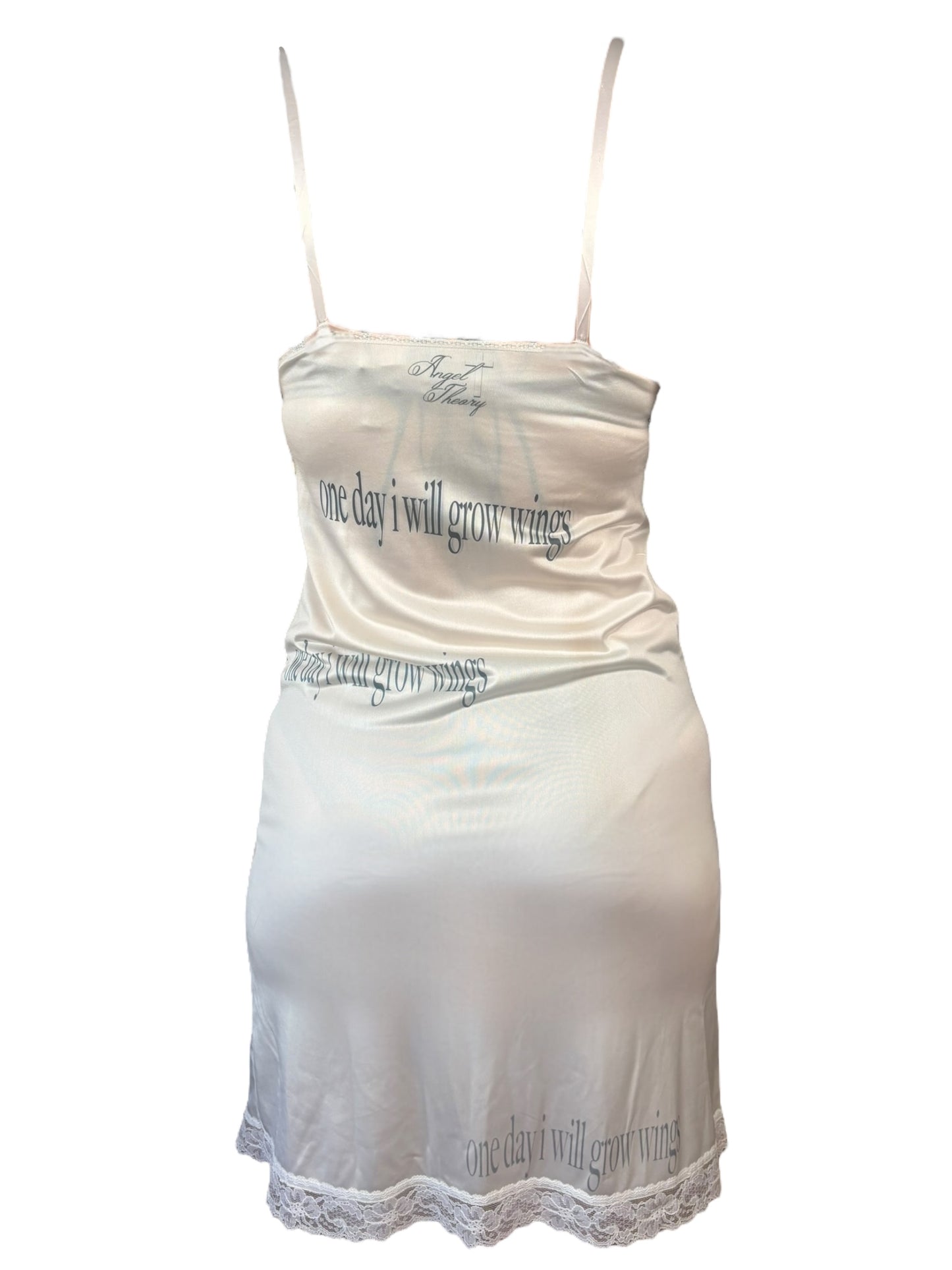 One Day I Will Grow Wings White Dress - M/L