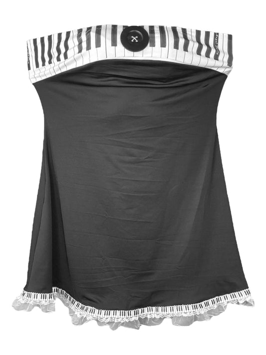 Piano + Button Dress - 2X