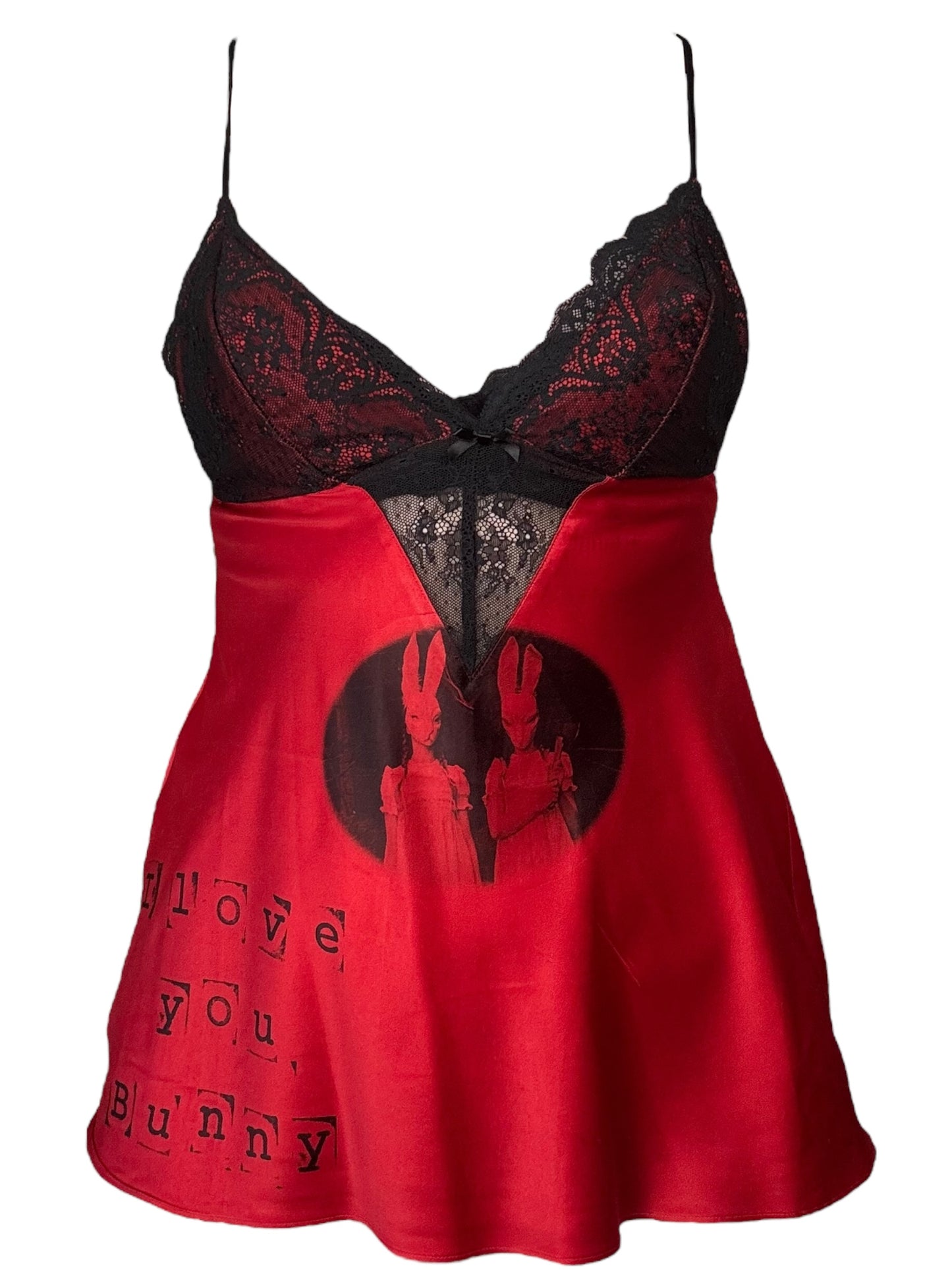 I Love You, Bunny Red Negligee - M