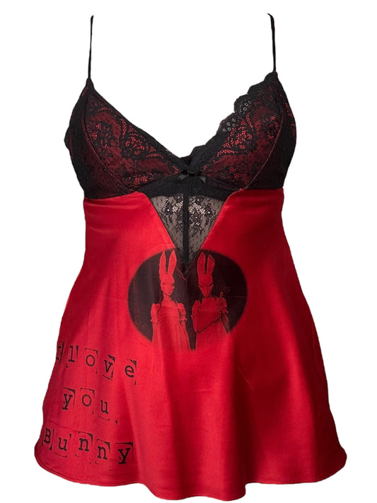 I Love You, Bunny Red Negligee - M