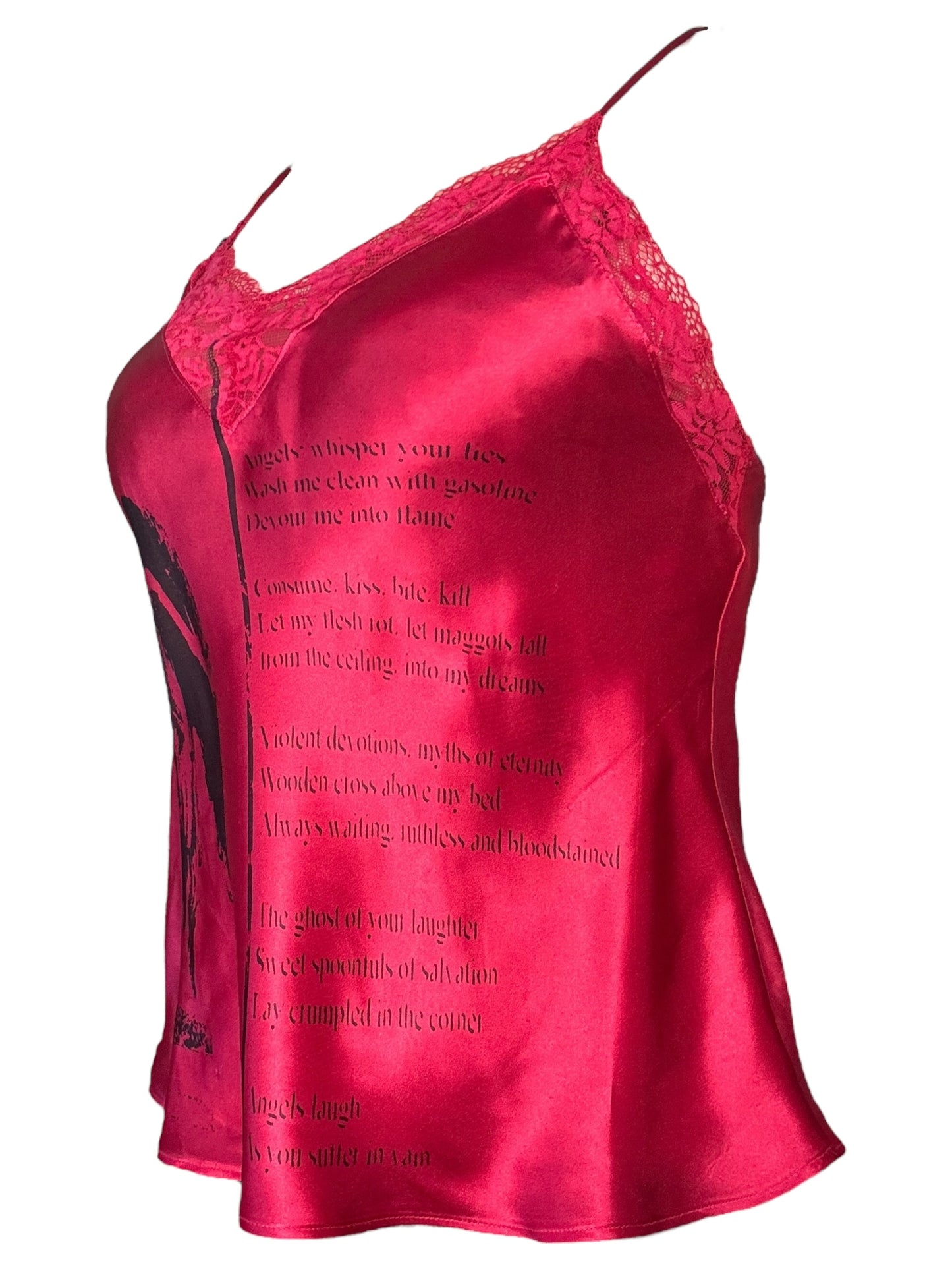 Angel's Salvation Red Slip Tank - L
