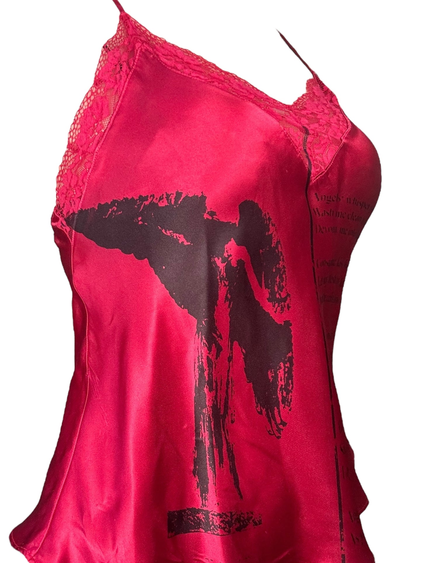 Angel's Salvation Red Slip Tank - L