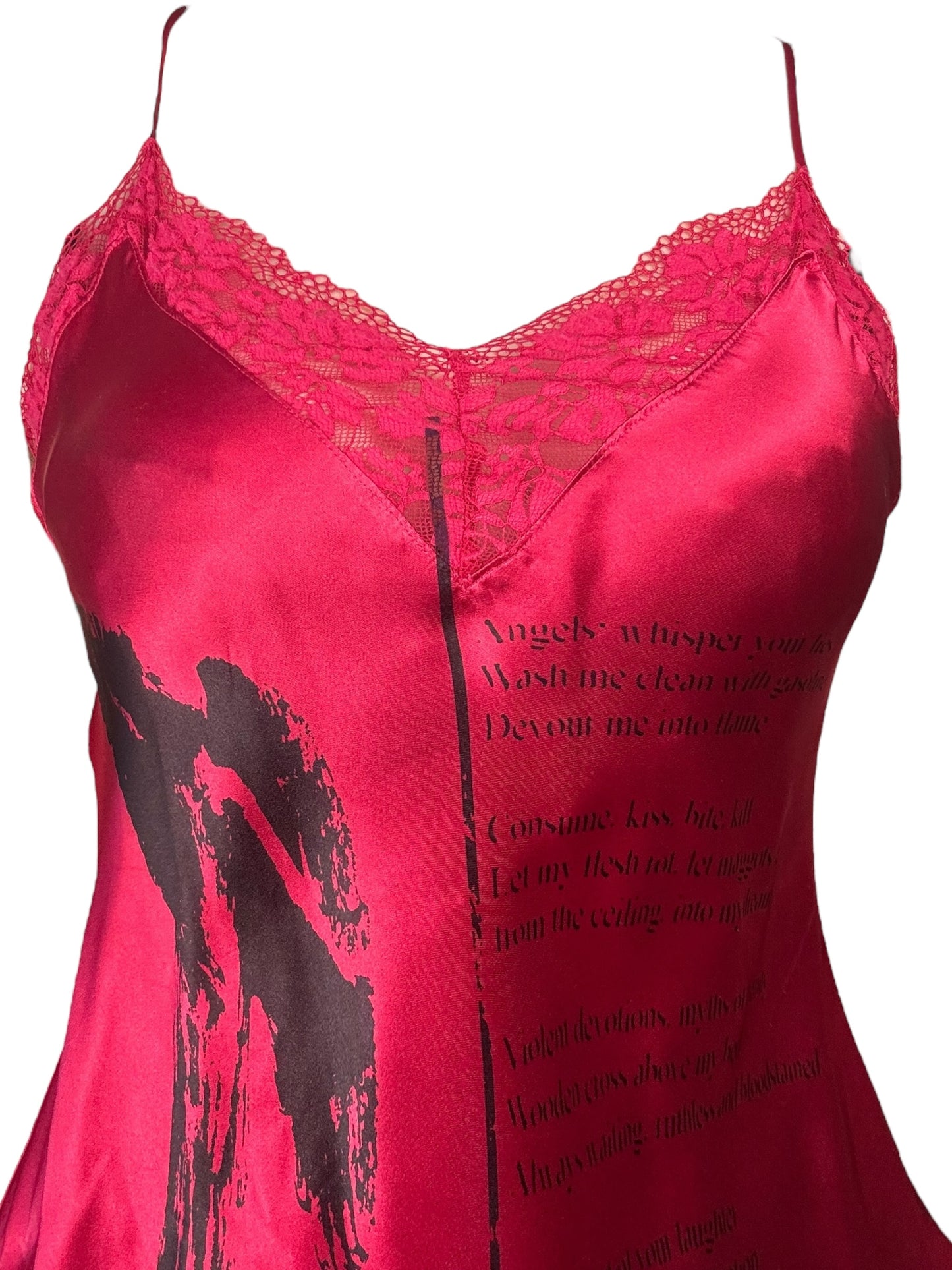 Angel's Salvation Red Slip Tank - L