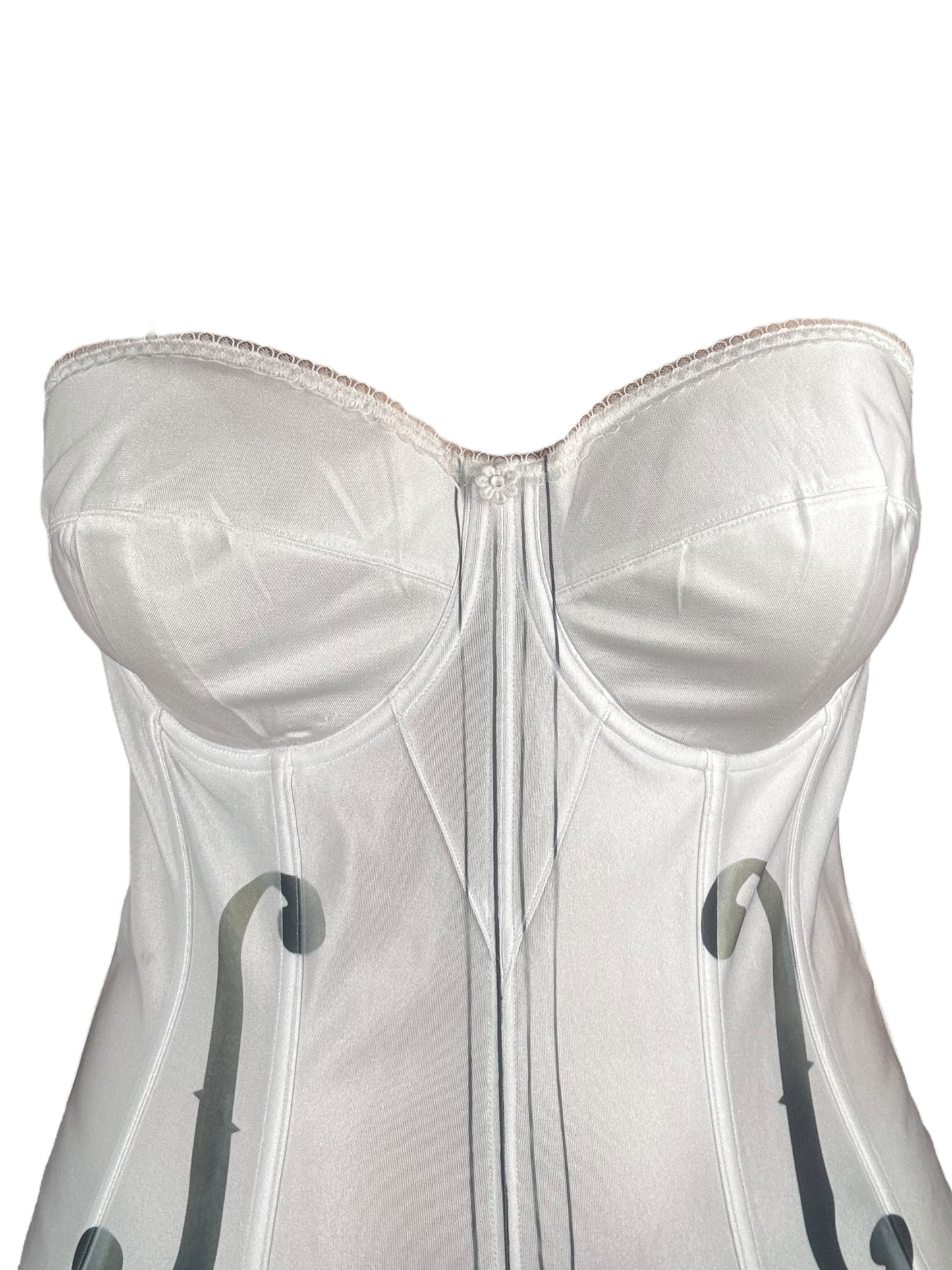 Cello White Corset - L