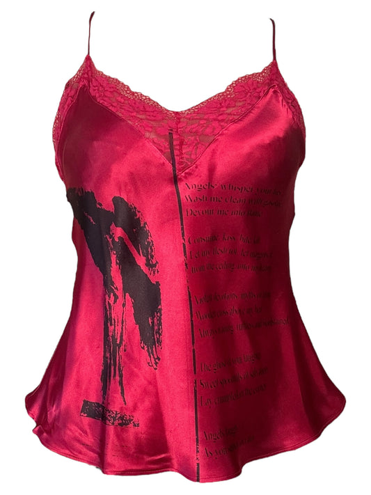 Angel's Salvation Red Slip Tank - L