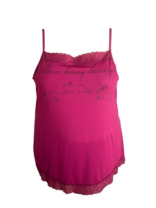 Some Bunny Loves You Magenta Slip Dress - 4X