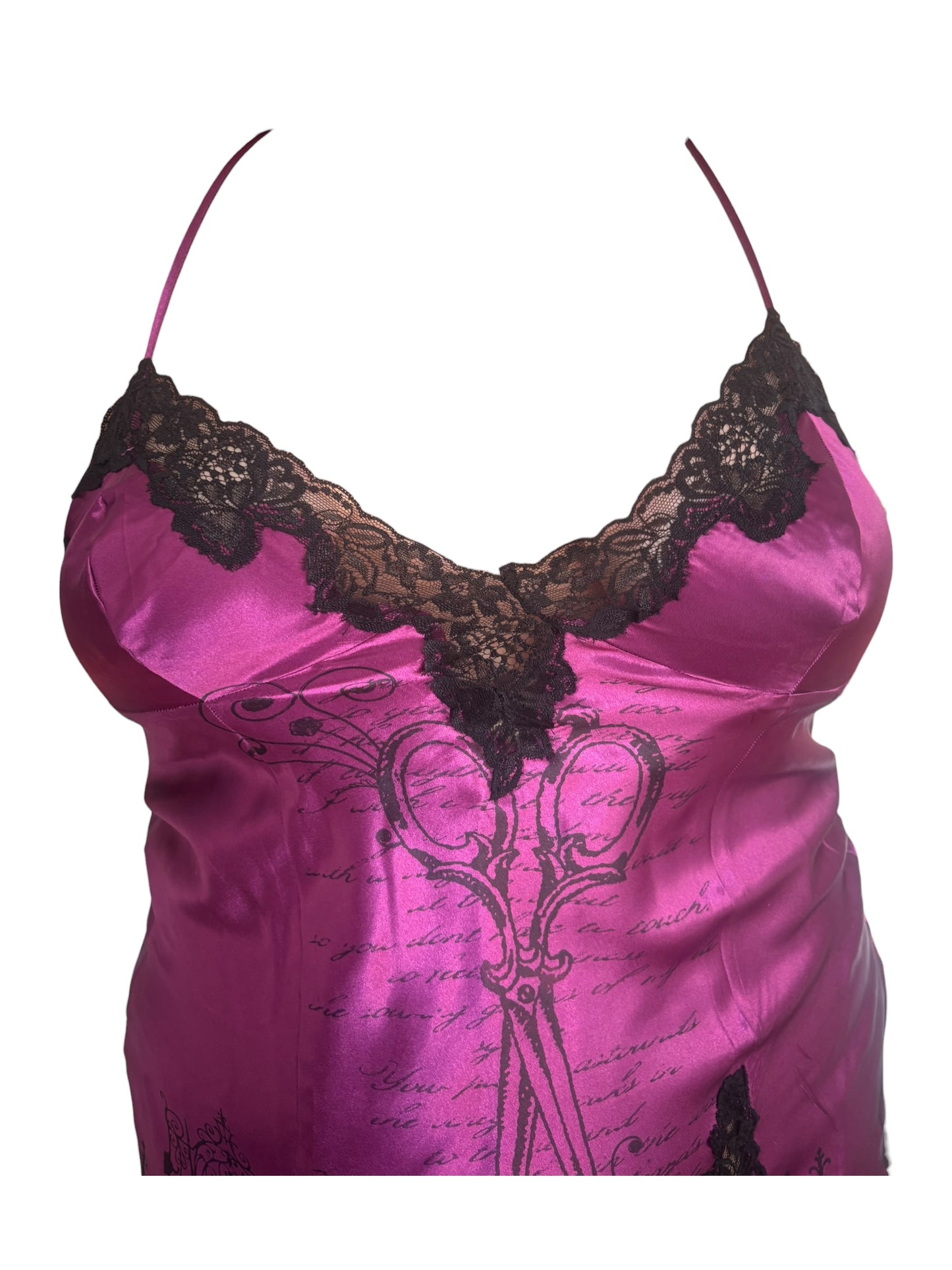 Sharp Parts Purple Slip Dress - XL