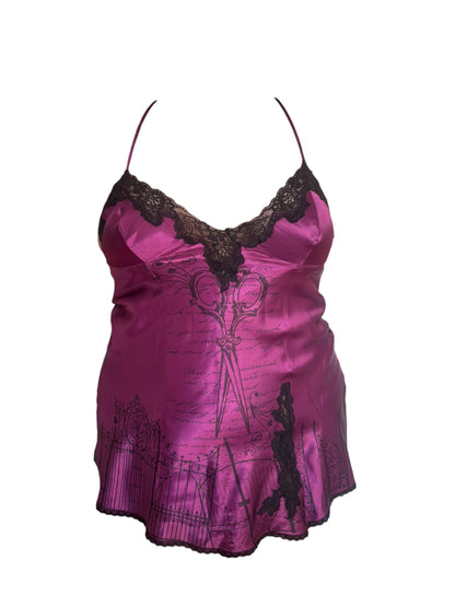 Sharp Parts Purple Slip Dress - XL